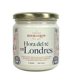 *Mundos Extraordinarios* - Vela de soja vegana - Hora del té en Londres