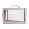 Neceser transparente con dos compartimentos - Lavanda