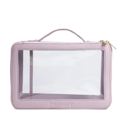 Neceser transparente con dos compartimentos - Lavanda