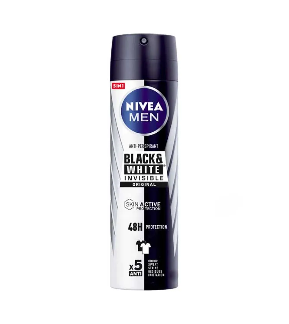 Nivea Men - Anti-Transpirante Invisible for Black & White Spray