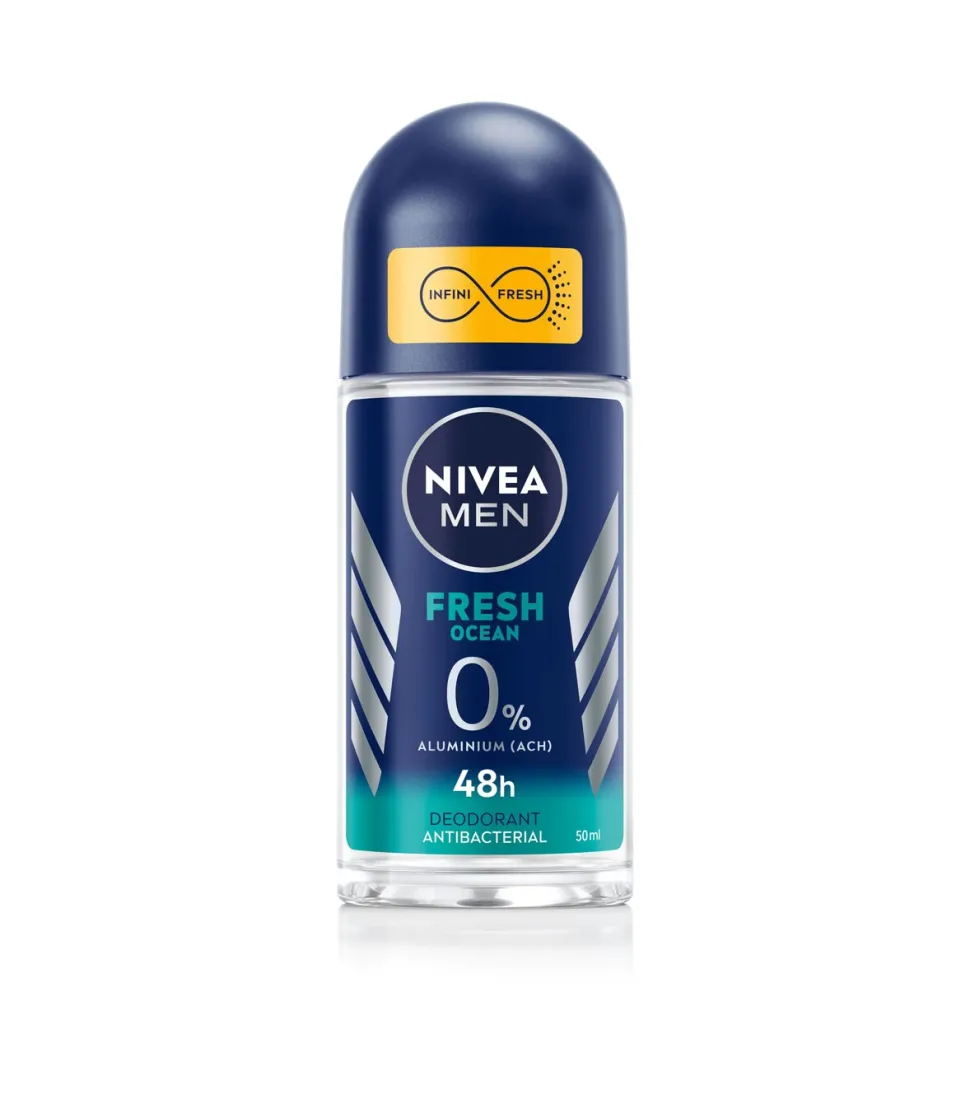 Nivea Men - Desodorante roll on sin aluminio Fresh Ocean
