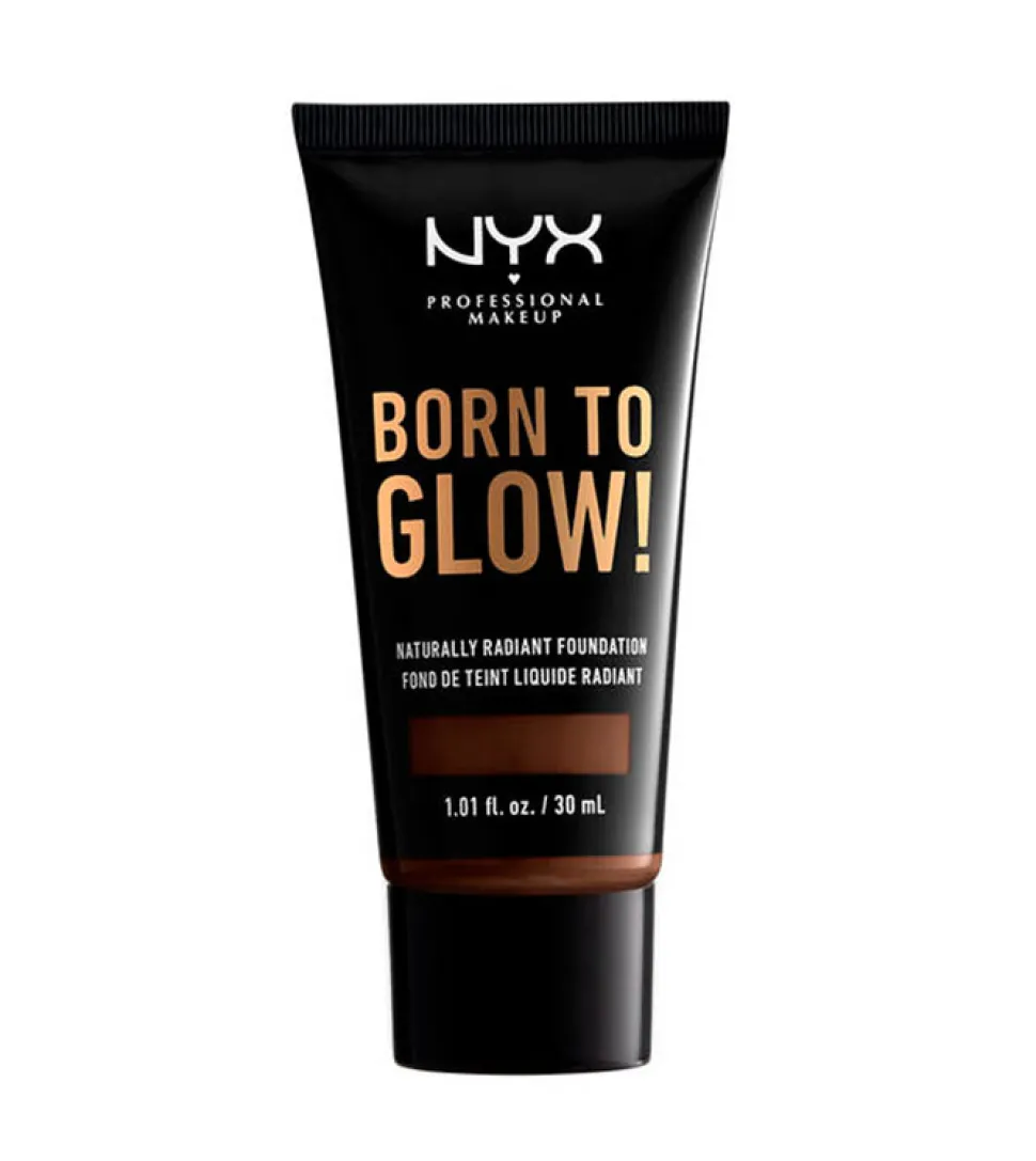 Nyx Professional Makeup - Base de maquillaje fluida Born to Glow! - BTGRF23: Chestnut
