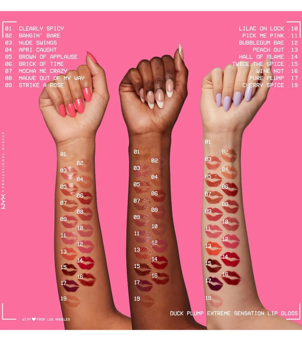 Nyx Professional Makeup - Brillo de labios voluminizador Duck Plump - 09: Strick A Rose