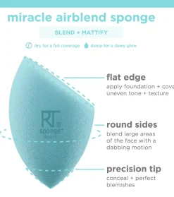 Pack de esponjas de maquillaje Miracle Airblend Sponge - Acabado mate natural