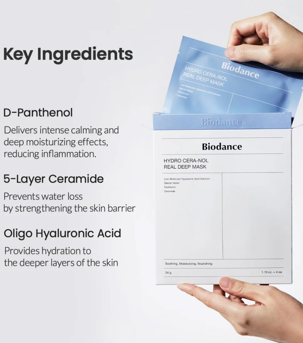 Pack de 4 mascarilla faciales - Hydro Cera-Nol