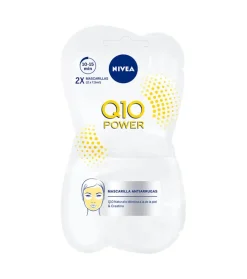 Pack de 2 mascarillas anti-arrugas Q10 Power