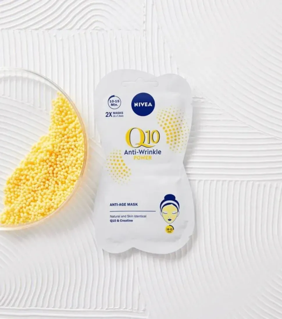 Pack de 2 mascarillas anti-arrugas Q10 Power