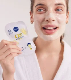 Pack de 2 mascarillas anti-arrugas Q10 Power