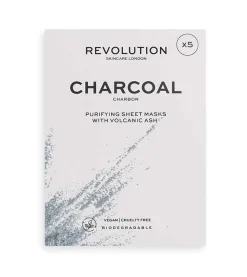 Pack de 5 mascarillas con carbón