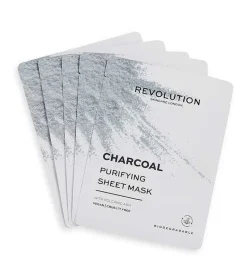 Pack de 5 mascarillas con carbón