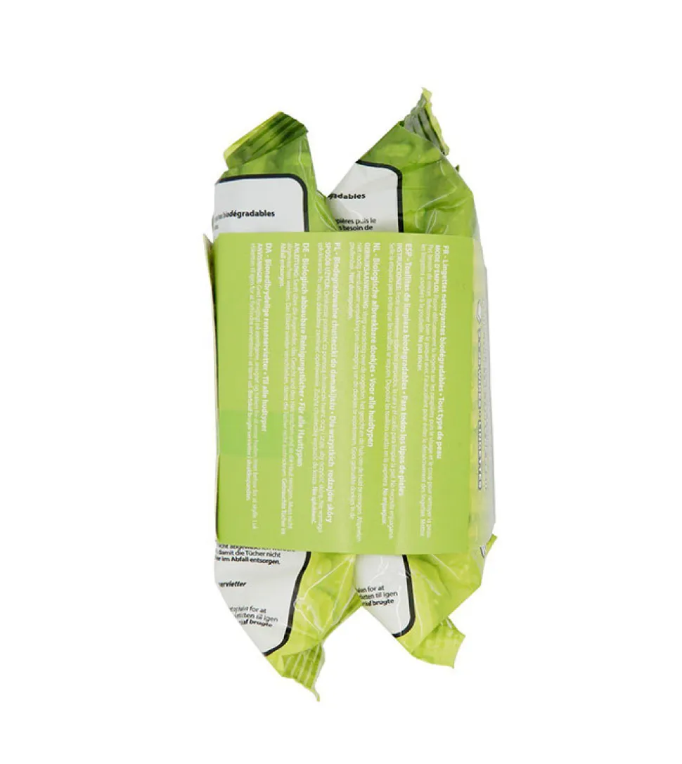 Pack de 2 x Toallitas Desmaquillantes Biodegradables