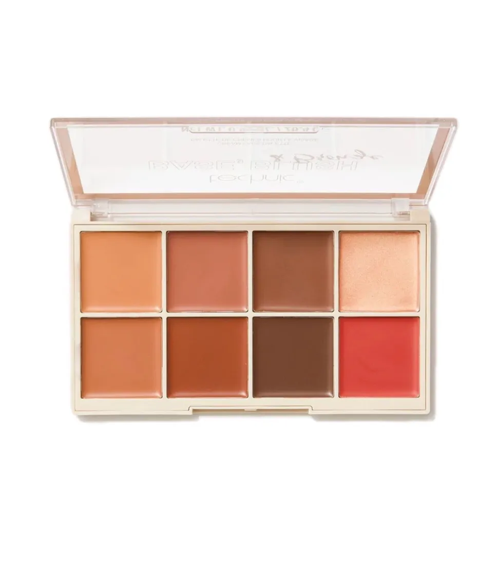 Paleta de rostro en crema base, colorete y bronceador - Dark