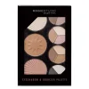 Paleta de sombras de ojos y polvos bronceadores