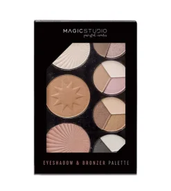 Paleta de sombras de ojos y polvos bronceadores