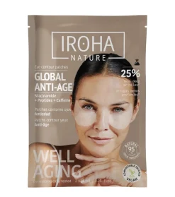 Parches Antiarrugas, Antibolsas, e Iluminadores Global Eye Care - Niacinamida, Cafeína y Péptidos