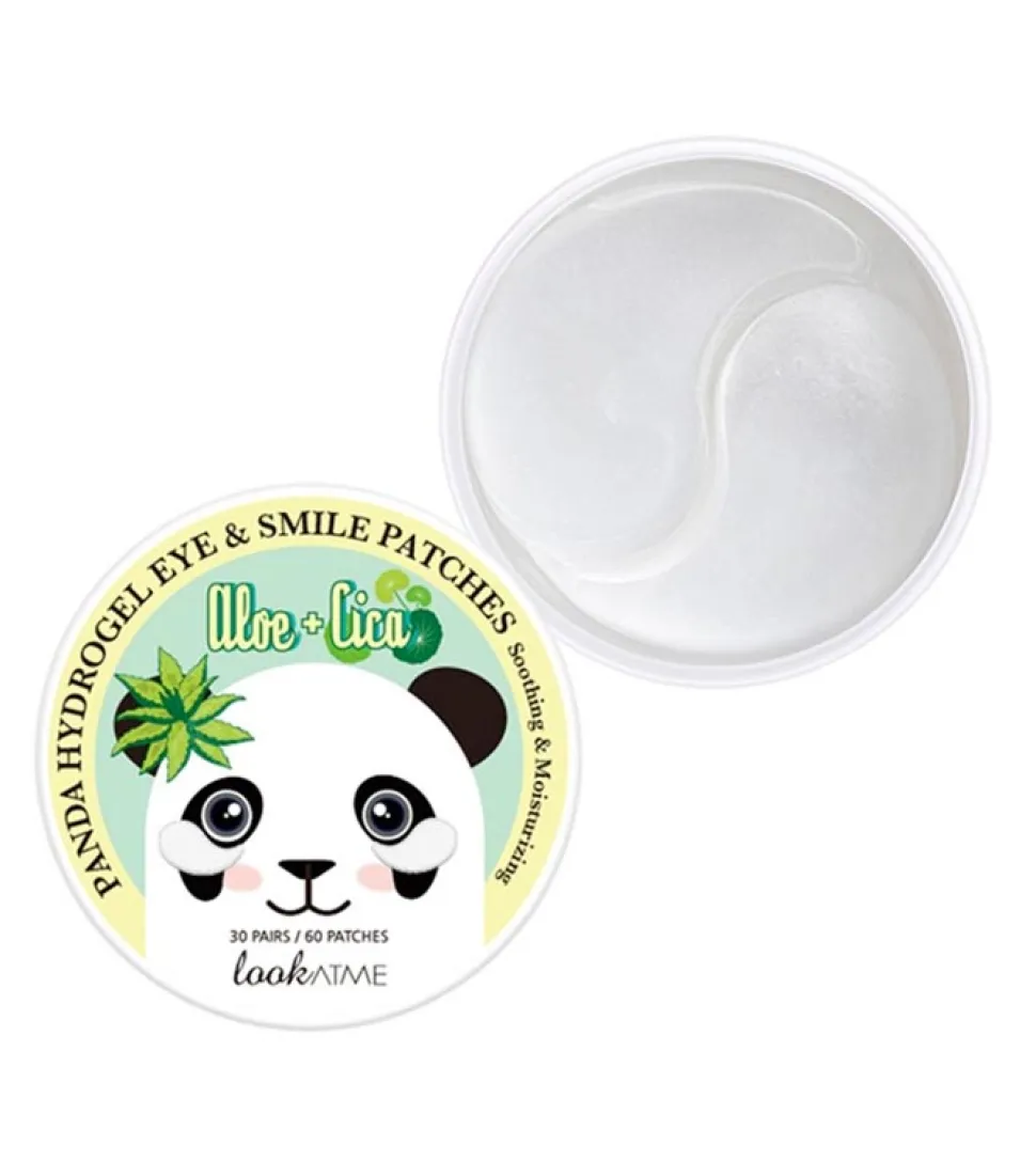 Parches de hidrogel para el contorno de ojos Panda - Aloe & Cica