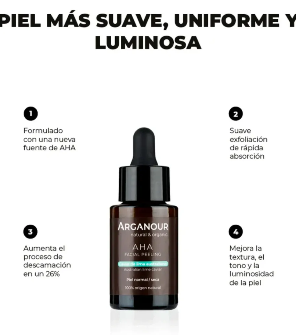 Peeling facial con caviar de lima australiano AHA