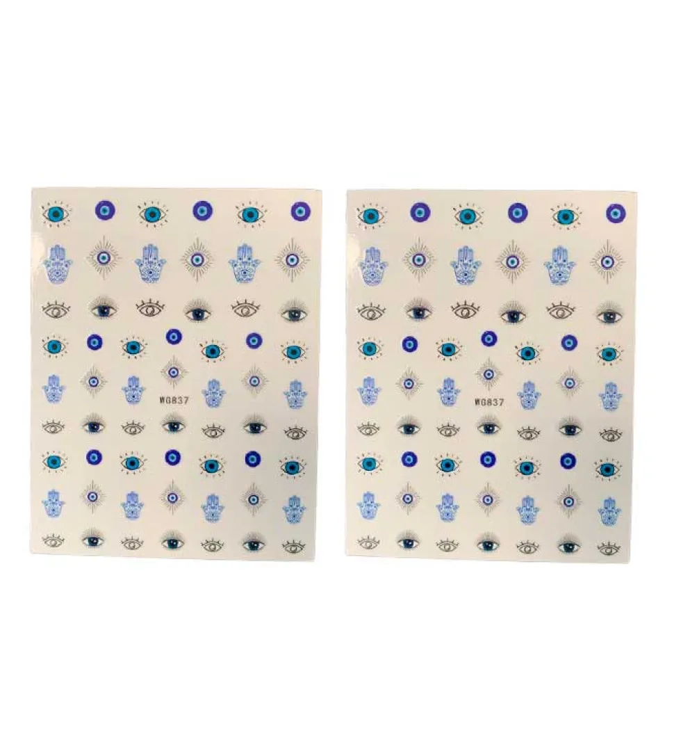 Pegatinas para decoración de uñas - 02: Ojos turcos