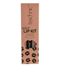 Perfilador de Labios + Labial Líquido Velvet Lip Kit - Tea Rose