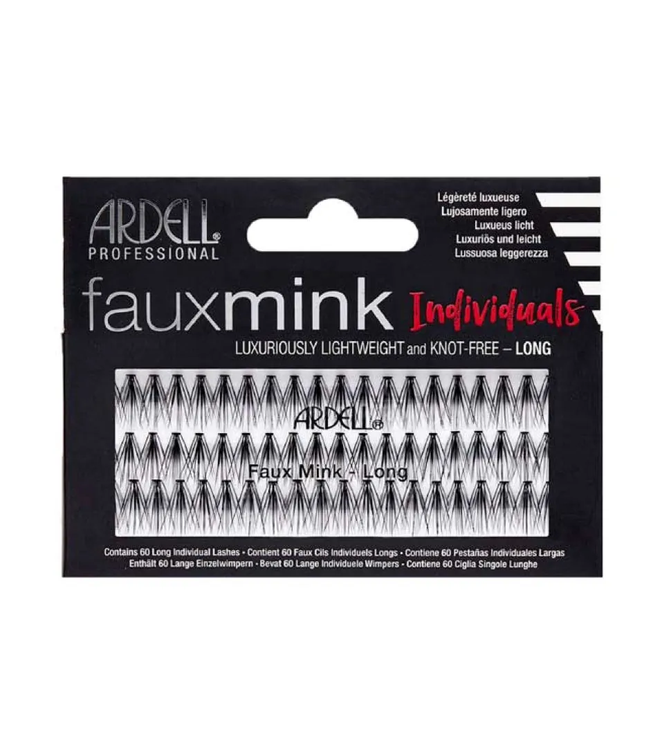 Pestañas postizas Individuales Fauxmink - Long Black