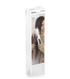 Plancha de cabello cerámica con vapor Stemio
