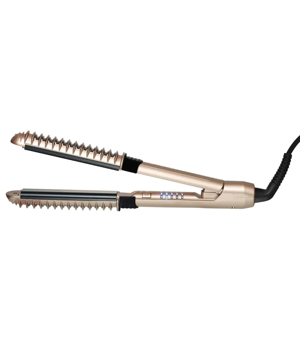 Plancha para el pelo y rizador 2 en 1