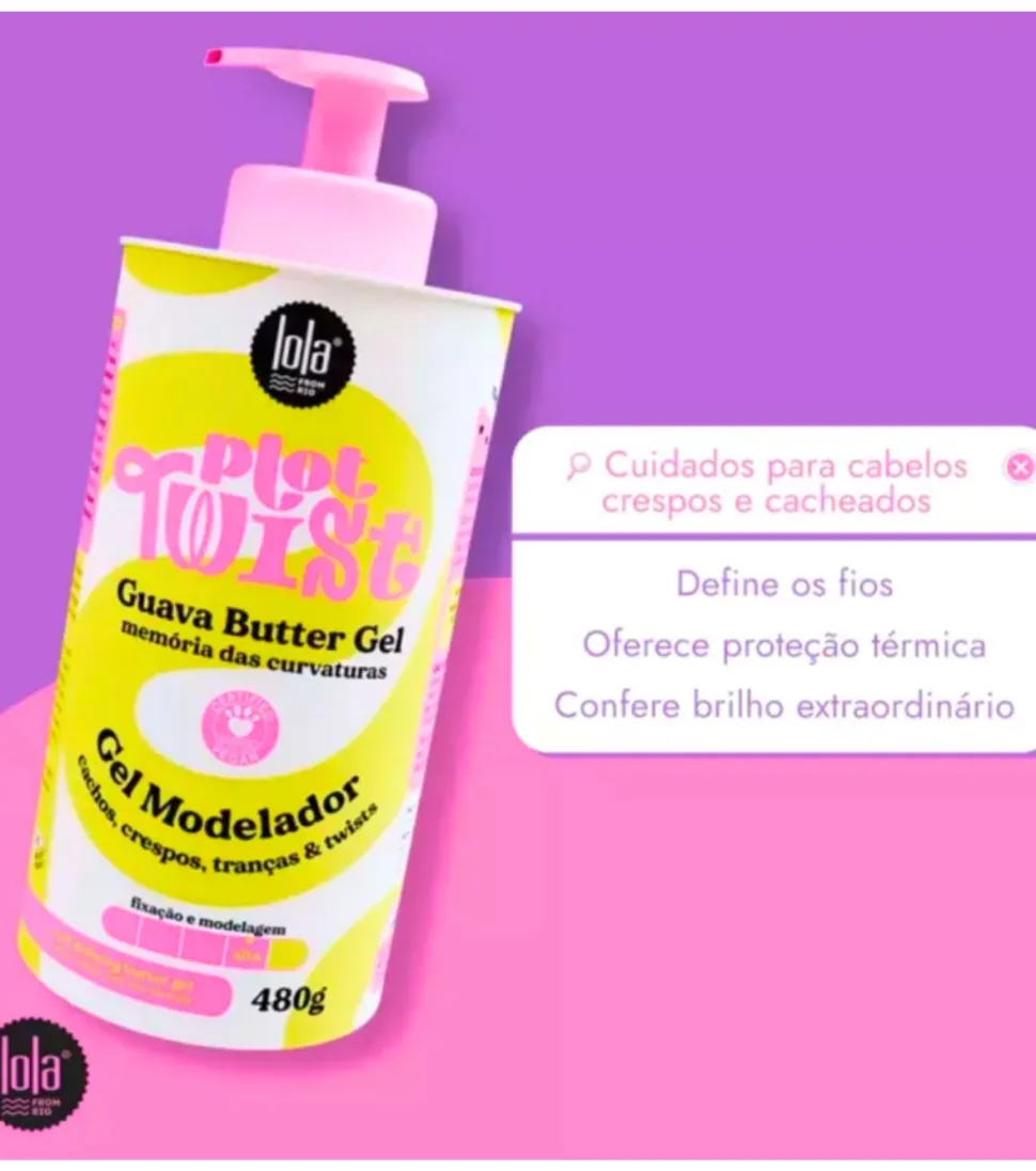 *Plot Twist* - Gel modelador de rizos 480g - Crema de guayaba