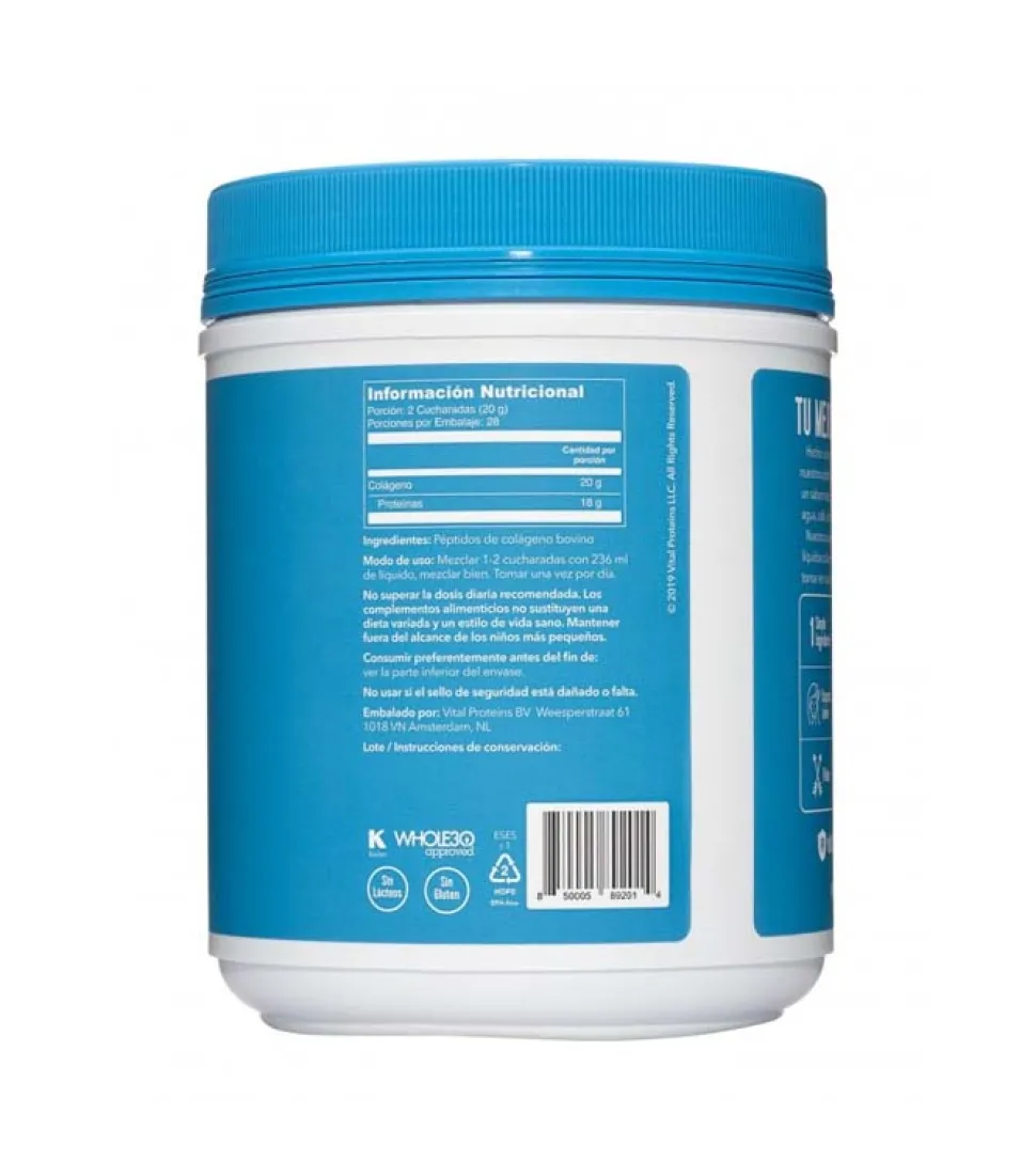 Péptidos de colágeno sin sabor 567g