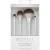 *Precious Metals* - Set de 4 brochas Cheek + Eye Highlight