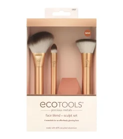 *Precious Metals* - Set de 3 brochas + Esponja