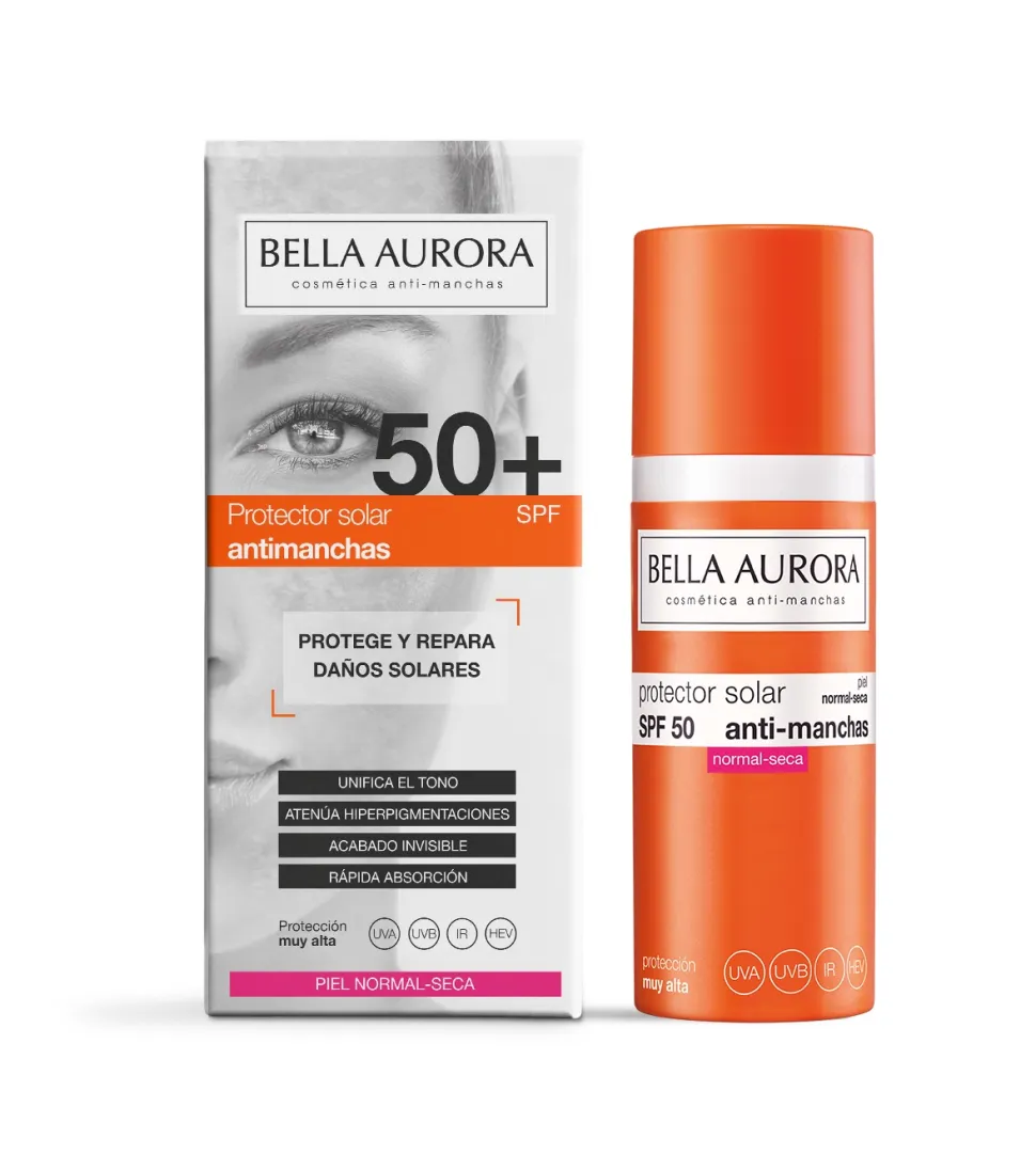 Protector solar antimanchas SPF50+ - Piel normal-seca