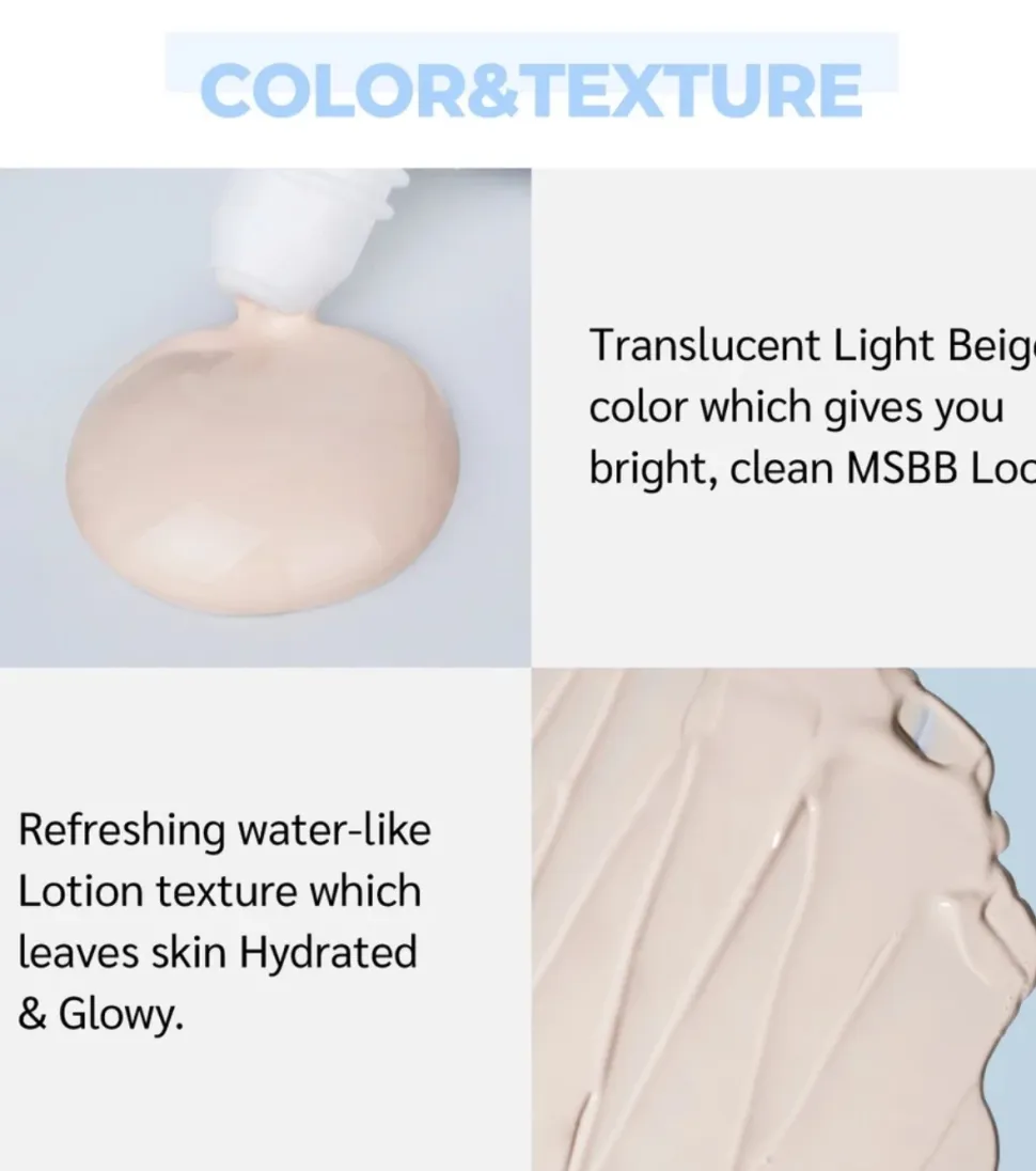 Protector solar con color No.1 Pure Glass Clean Tone Up SPF 50+ PA++++
