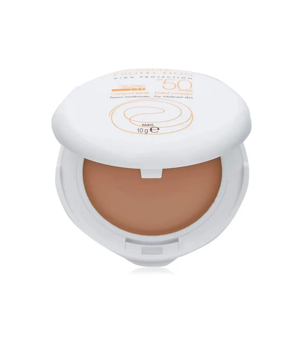 Protector solar facial compacto con color SPF50 - Honey