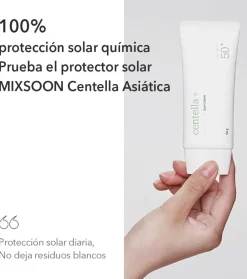Protector solar facial con Centella Asiática SPF50+ PA++++