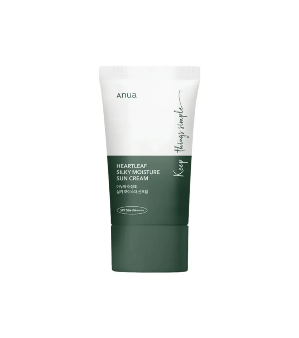 Protector solar facial Heartleaf Silky Moisture SPF50+ PA++++