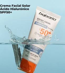 Protector solar facial hidratante SPF50+ - Ácido Hialurónico