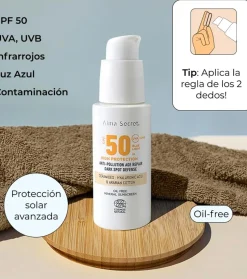 Protector solar facial SPF50 con color - Sand