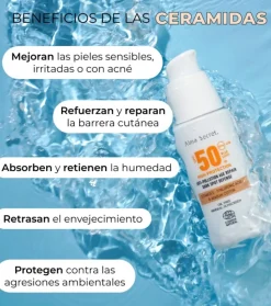 Protector solar facial SPF50 con color - Golden