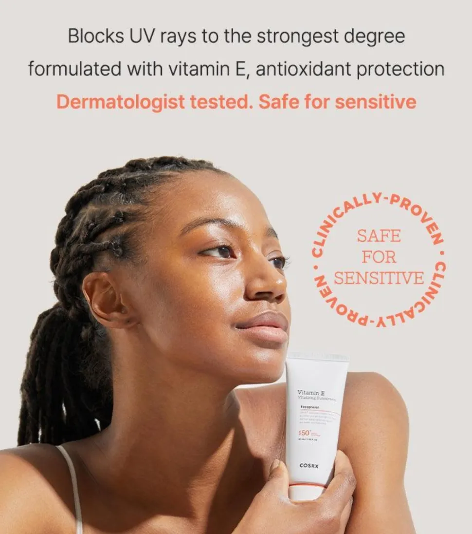 Protector solar facial SPF50+ Vitamin E Tocopherol