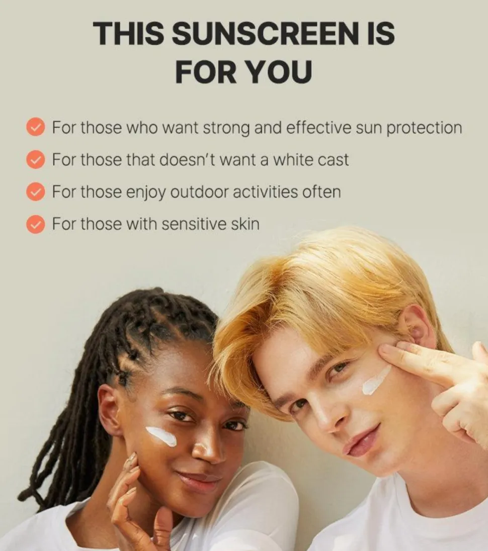 Protector solar facial SPF50+ Vitamin E Tocopherol