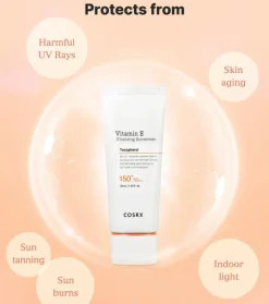 Protector solar facial SPF50+ Vitamin E Tocopherol