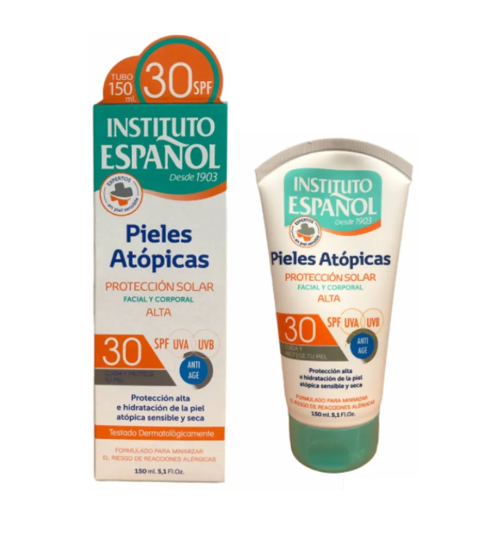 Protector solar facial y corporal para pieles atópicas SPF 30