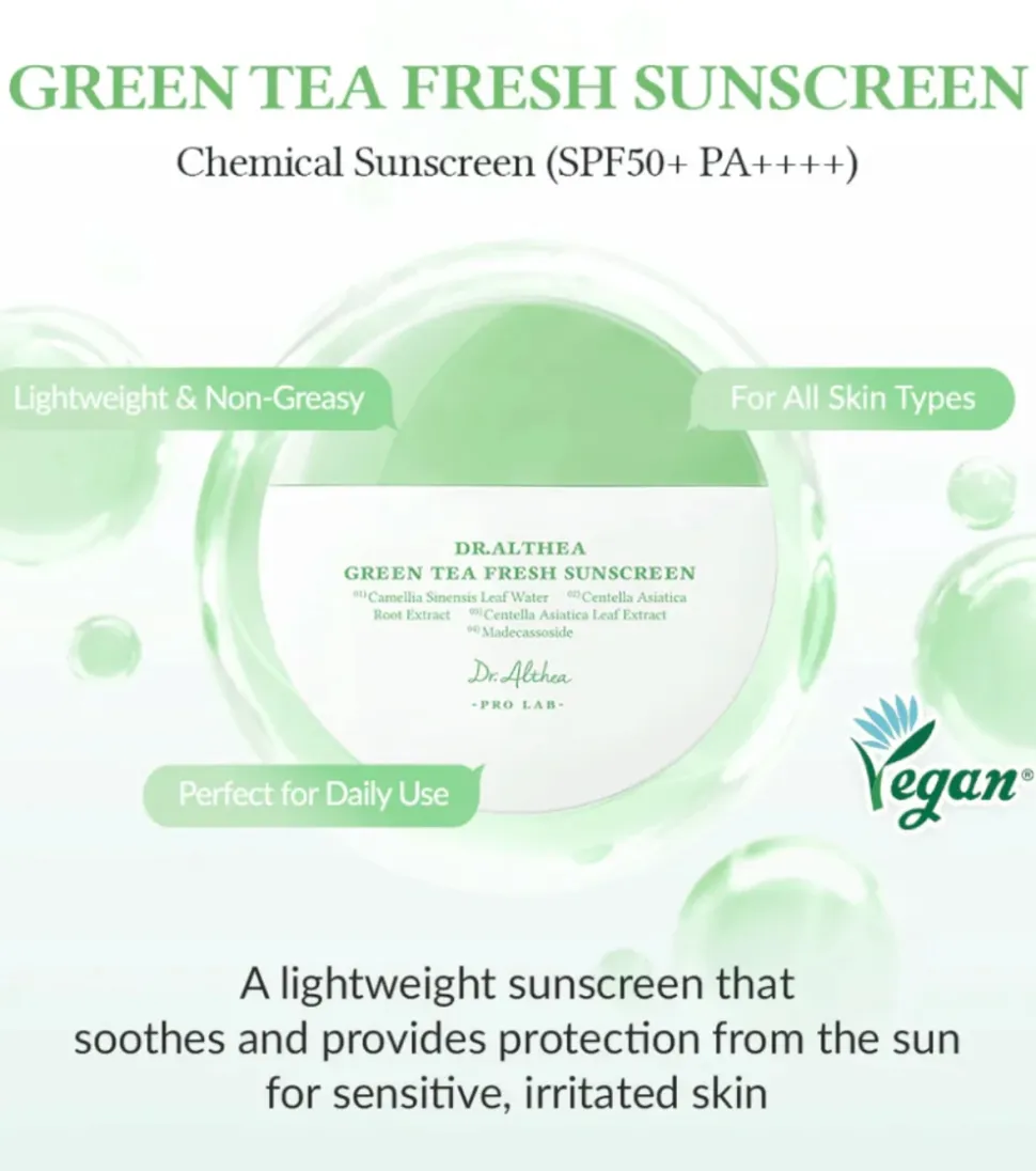 Protector solar Green Tea Fresh SPF50+ PA++++