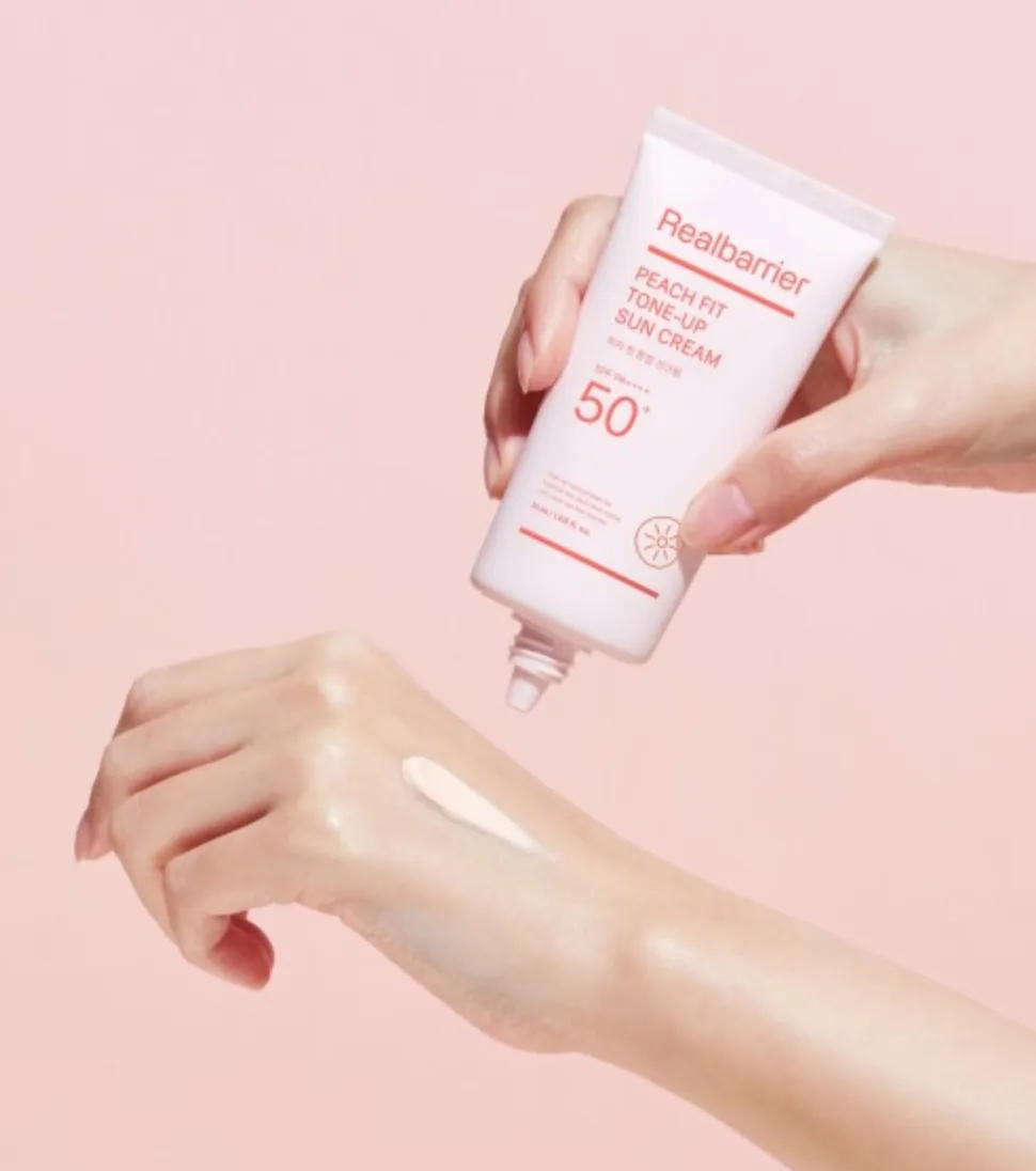 Protector solar Peach Fit Tone-up SPF 50 PA++++