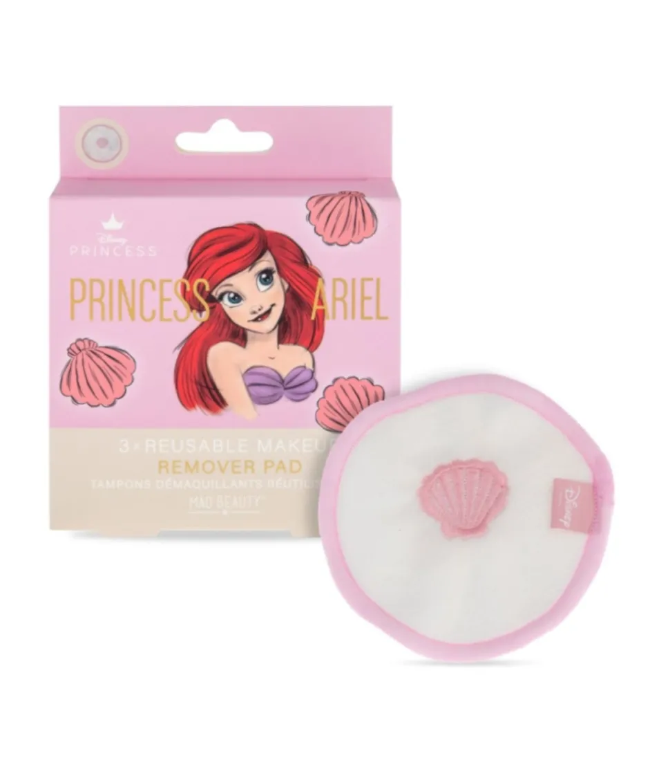*Pure Princess* - 3 discos desmaquillantes reutilizables - Princess Ariel