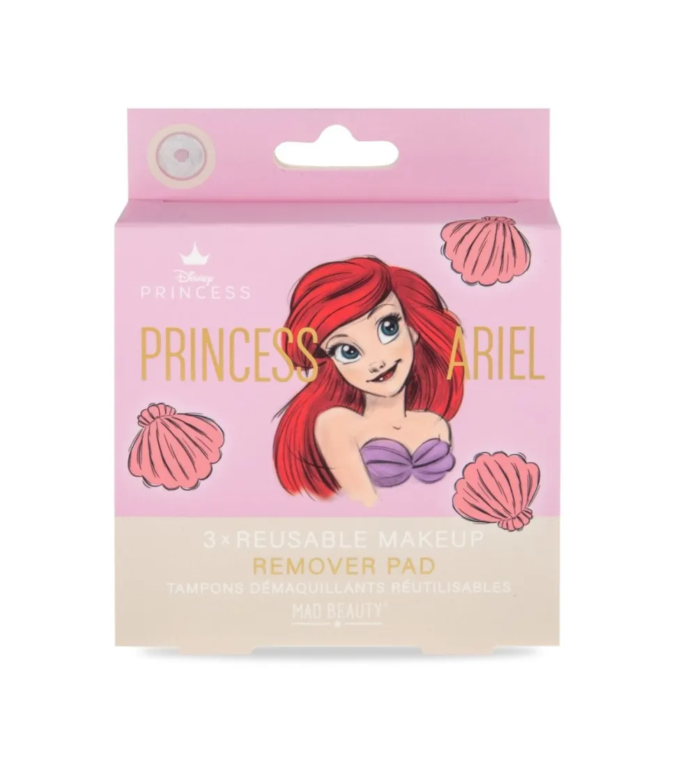 *Pure Princess* - 3 discos desmaquillantes reutilizables - Princess Ariel