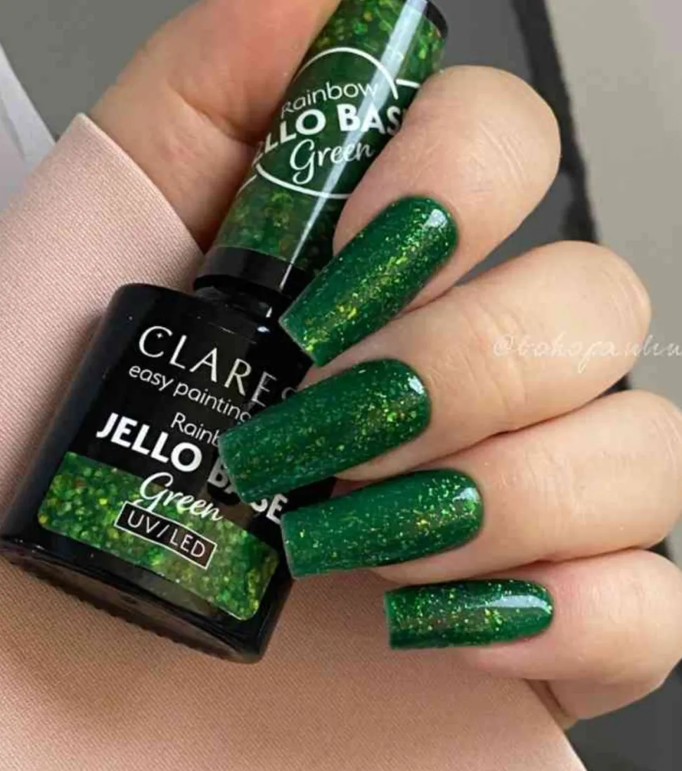 *Rainbow Jello Base* - Esmalte de uñas semipermanente - Green