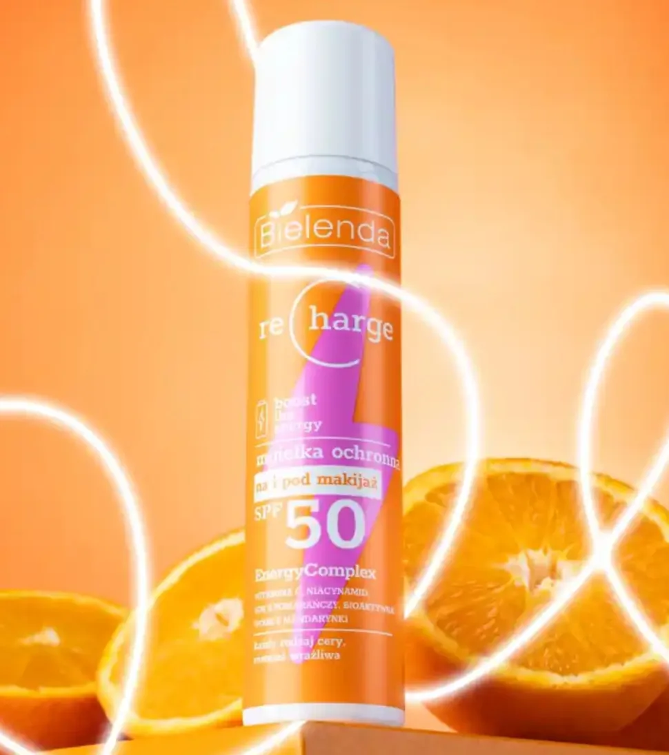 *Recharge* - Bruma facial iluminadora SPF50