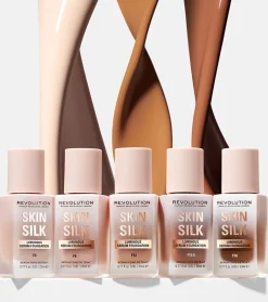 Revolution - Base de maquillaje Skin Silk Serum Foundation - F5