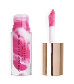 Revolution - Brillo de labios Ceramide Lip Swirl - Berry pink